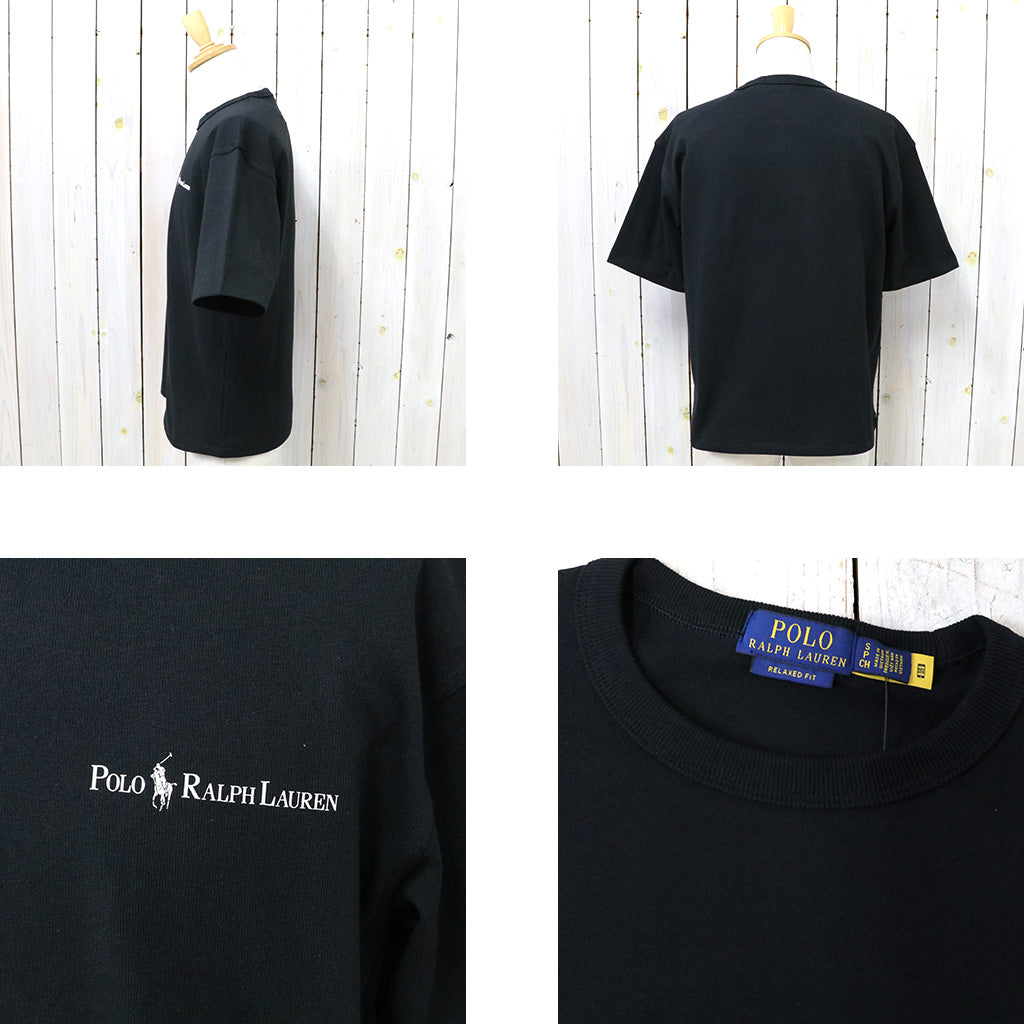 POLO RALPH LAUREN『リラックスド フィット ロゴ ジャージー Tシャツ』(BLACK)