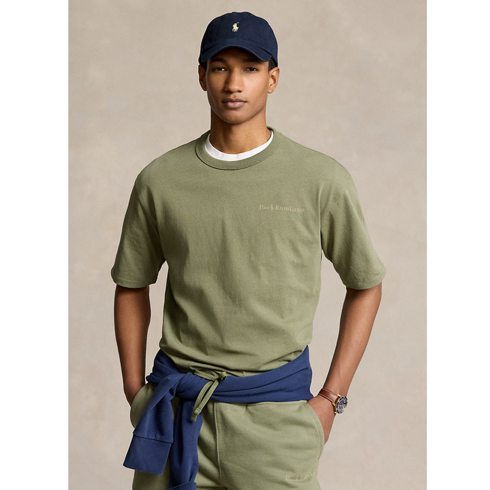 POLO RALPH LAUREN『リラックスド フィット ロゴ ジャージー Tシャツ』(OLIVE)