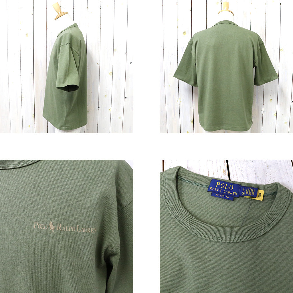 POLO RALPH LAUREN『リラックスド フィット ロゴ ジャージー Tシャツ』(OLIVE)