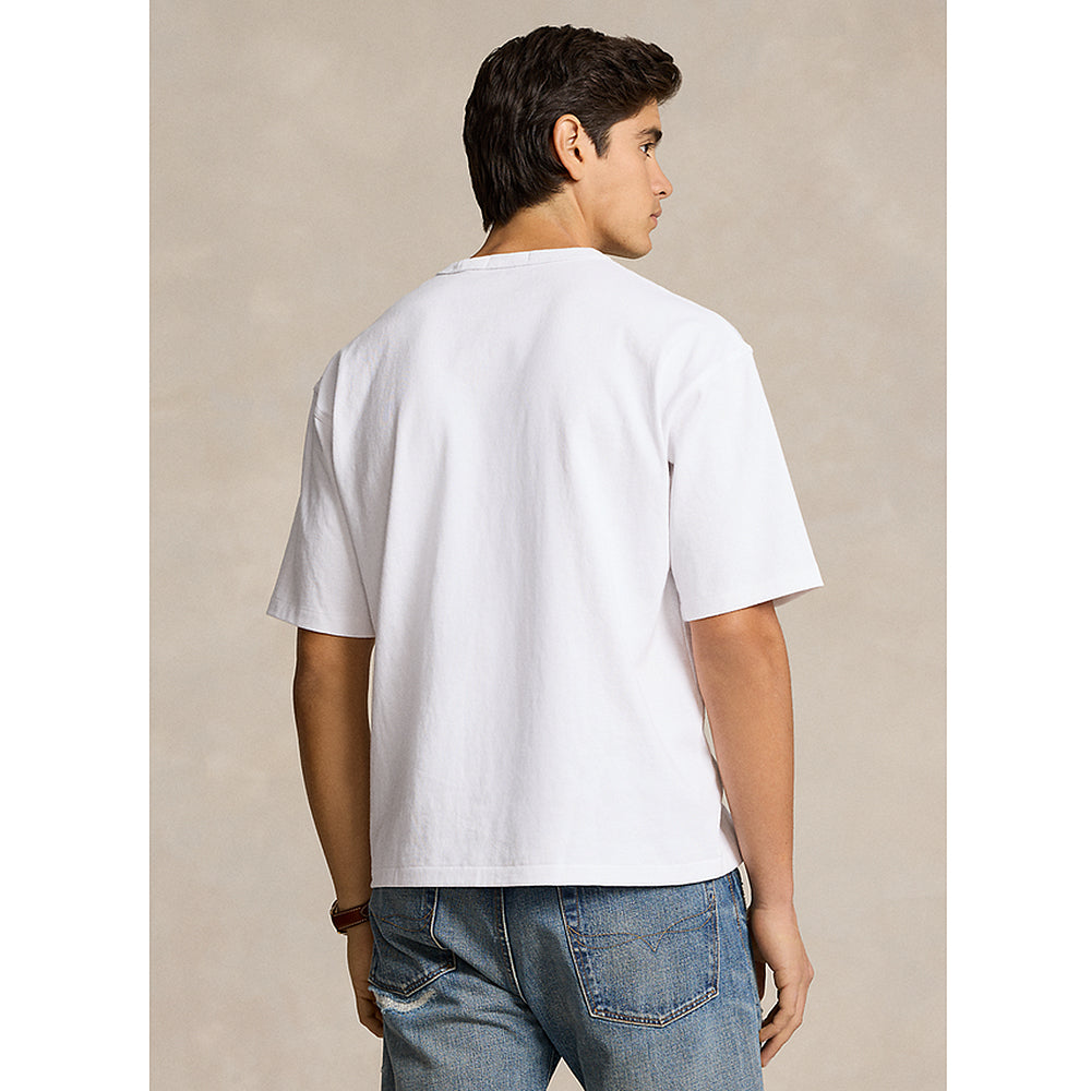 POLO RALPH LAUREN『リラックスド フィット ロゴ ジャージー Tシャツ』(WHITE)