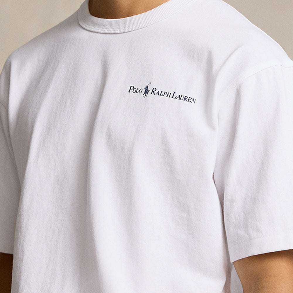 POLO RALPH LAUREN『リラックスド フィット ロゴ ジャージー Tシャツ』(WHITE)