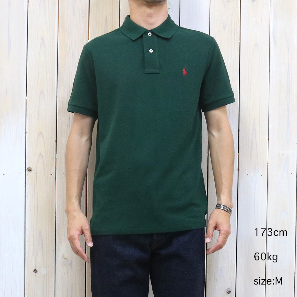 POLO RALPH LAUREN : カスタム スリム フィット ポロシャツ (GREEN)