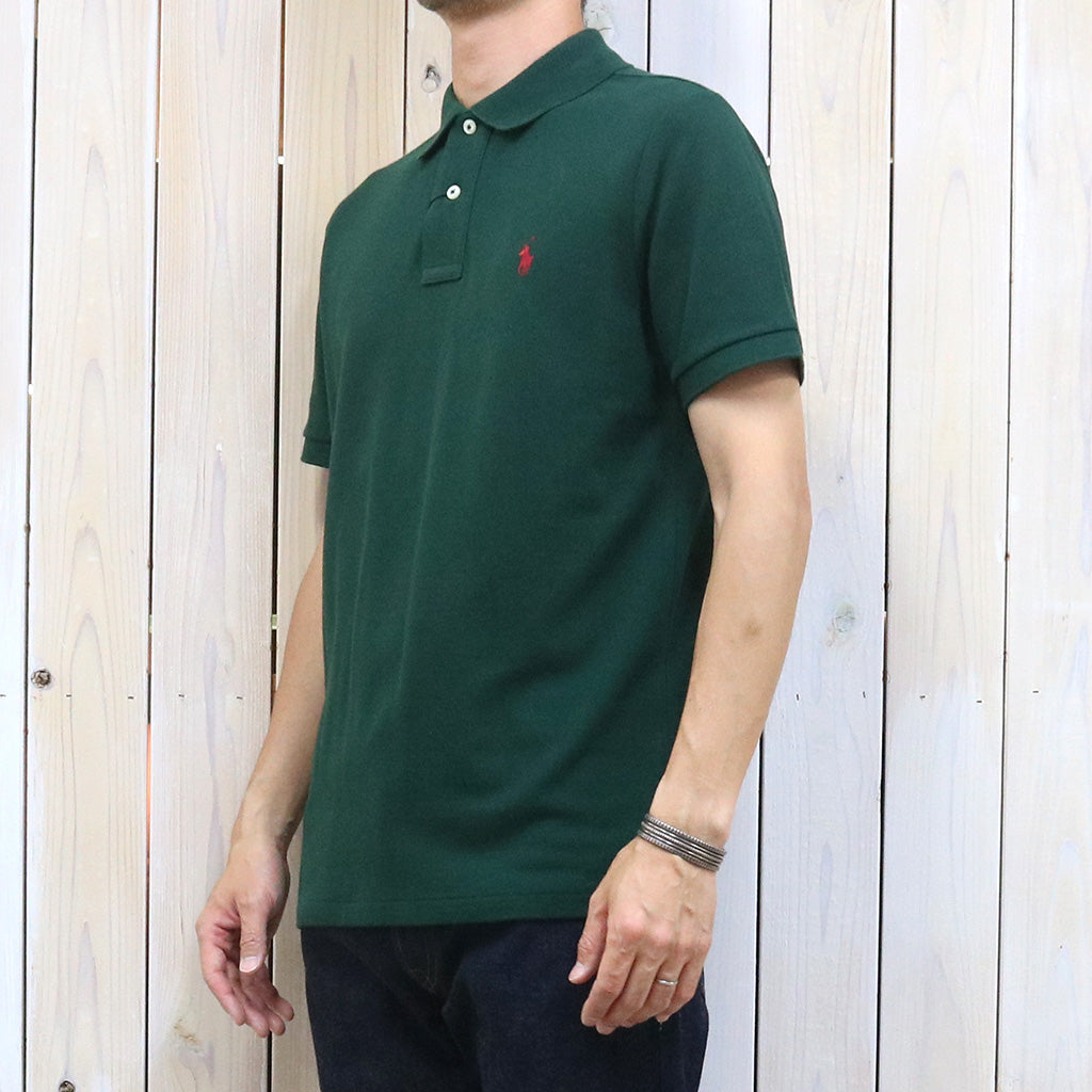 POLO RALPH LAUREN : カスタム スリム フィット ポロシャツ (GREEN)