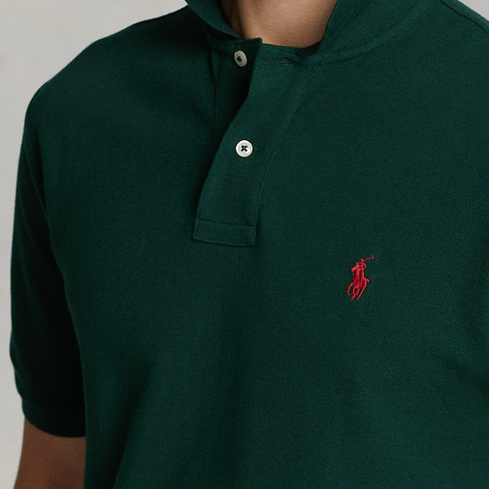 POLO RALPH LAUREN : カスタム スリム フィット ポロシャツ (GREEN)