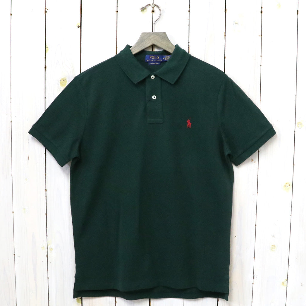 POLO RALPH LAUREN : カスタム スリム フィット ポロシャツ (GREEN)