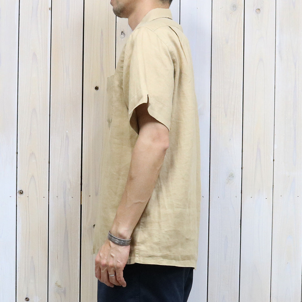 POLO RALPH LAUREN『クラシックフィット リネン キャンプシャツ』(BEIGE)