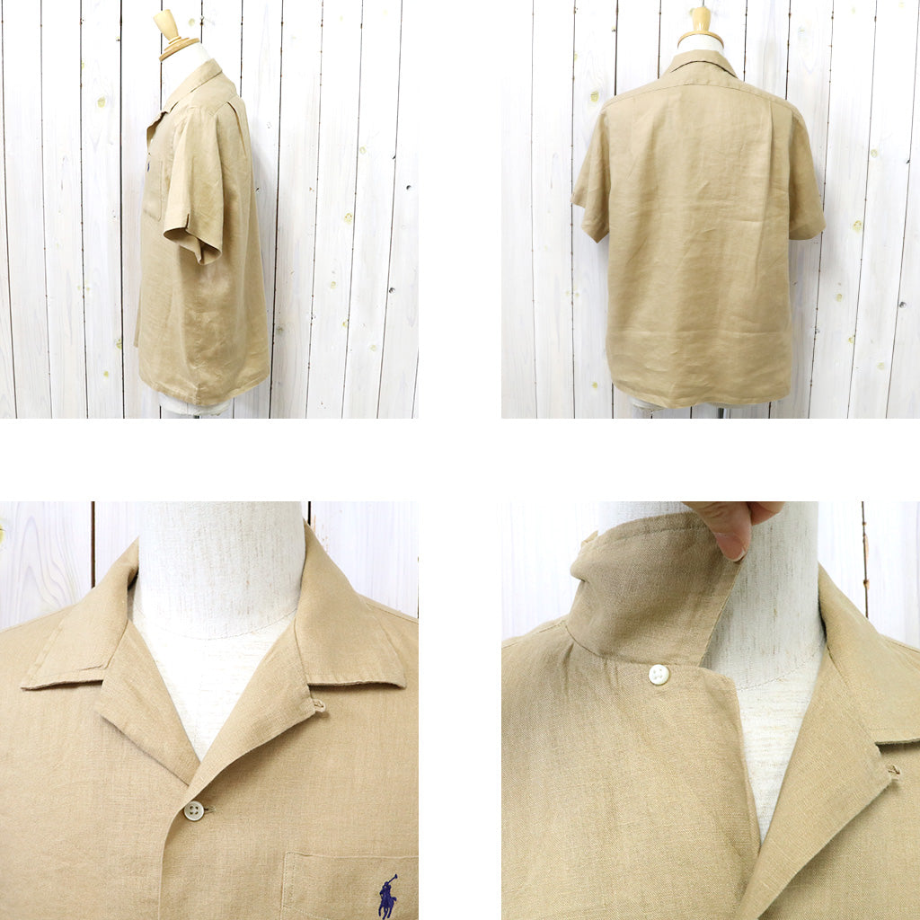 POLO RALPH LAUREN『クラシックフィット リネン キャンプシャツ』(BEIGE)