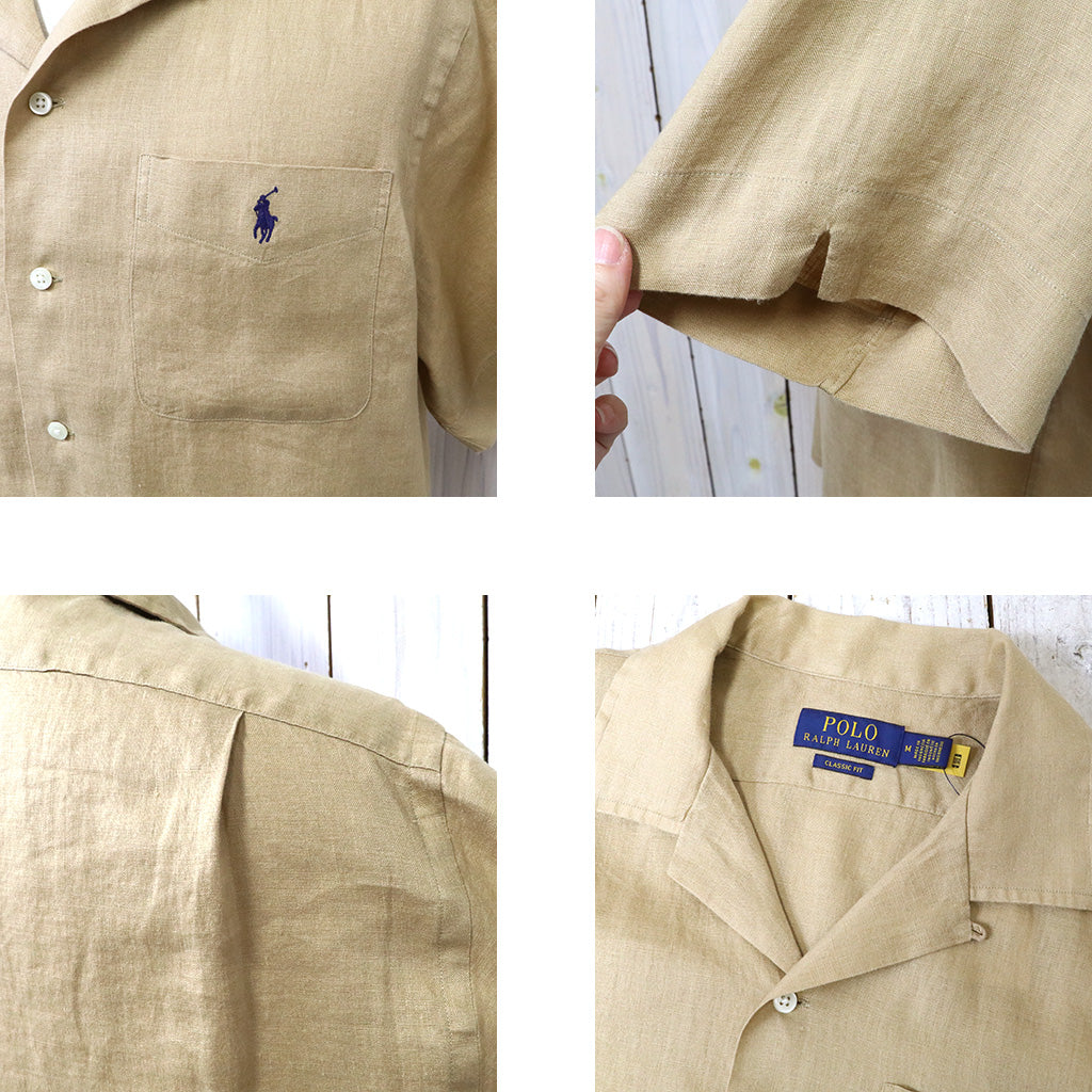 POLO RALPH LAUREN『クラシックフィット リネン キャンプシャツ』(BEIGE)