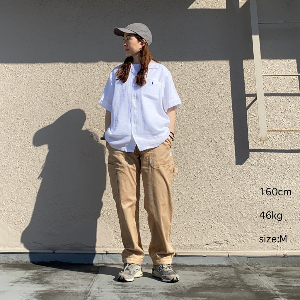 POLO RALPH LAUREN : クラシックフィット リネン キャンプシャツ (WHITE)