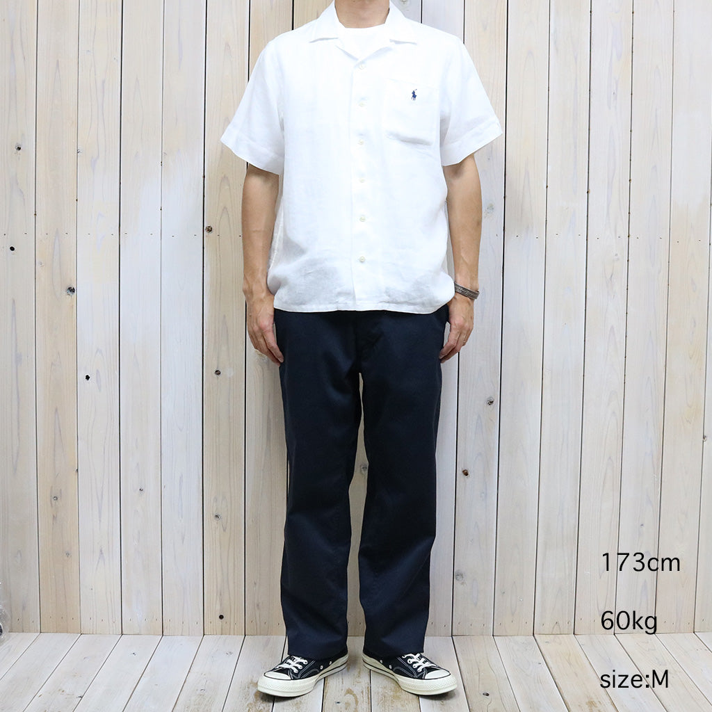 POLO RALPH LAUREN : クラシックフィット リネン キャンプシャツ (WHITE)