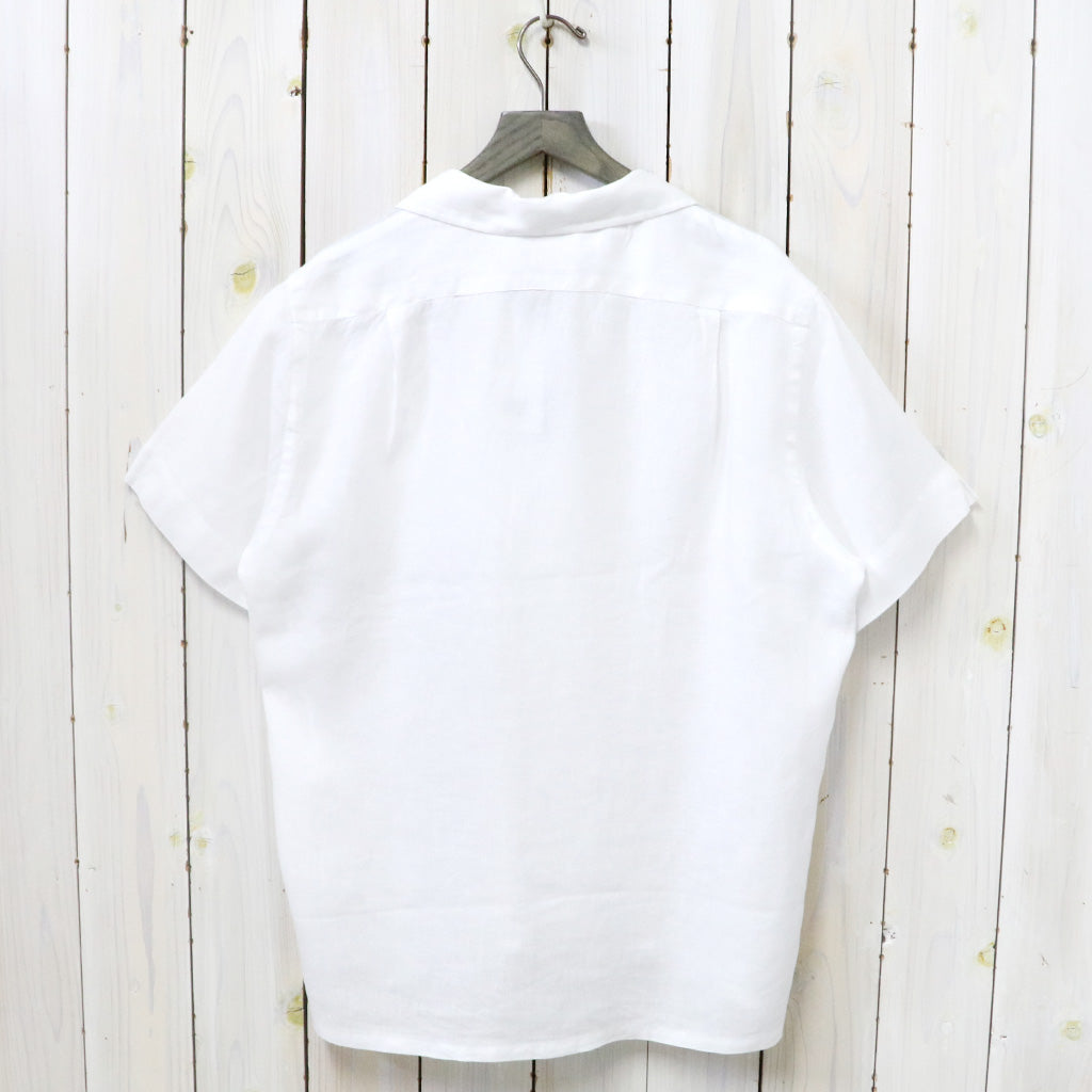 POLO RALPH LAUREN : クラシックフィット リネン キャンプシャツ (WHITE)