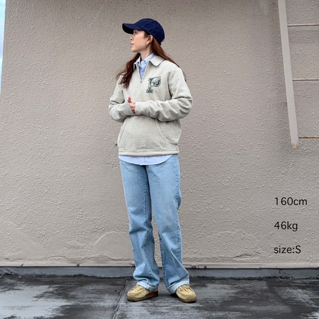 POLO RALPH LAUREN『P-WING HALF ZIP SWEATSHIRT』(GREY)