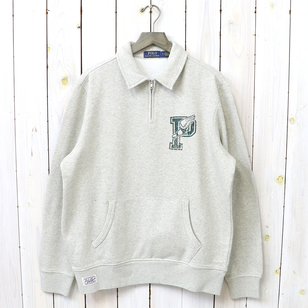 POLO RALPH LAUREN『P-WING HALF ZIP SWEATSHIRT』(GREY)