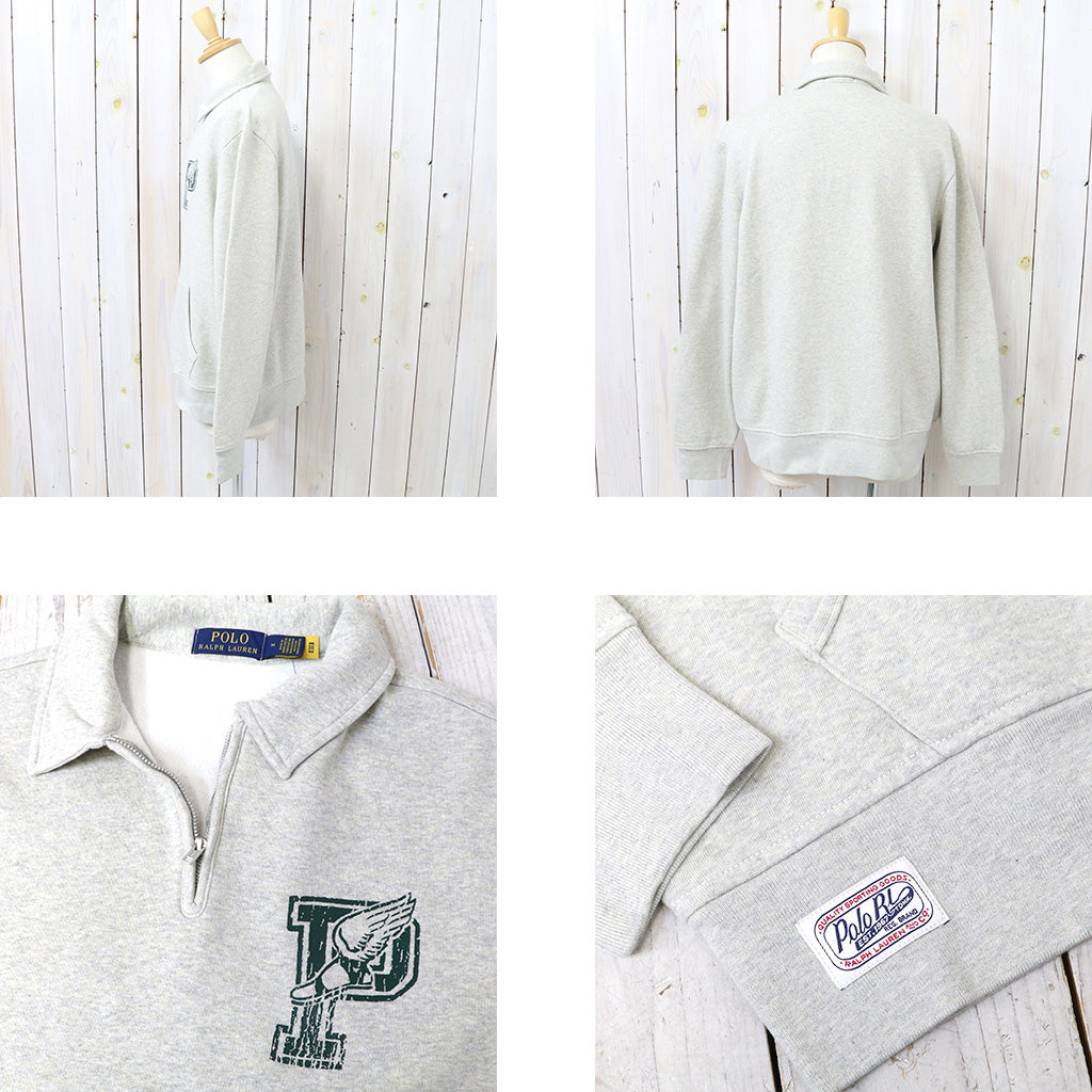 POLO RALPH LAUREN『P-WING HALF ZIP SWEATSHIRT』(GREY)