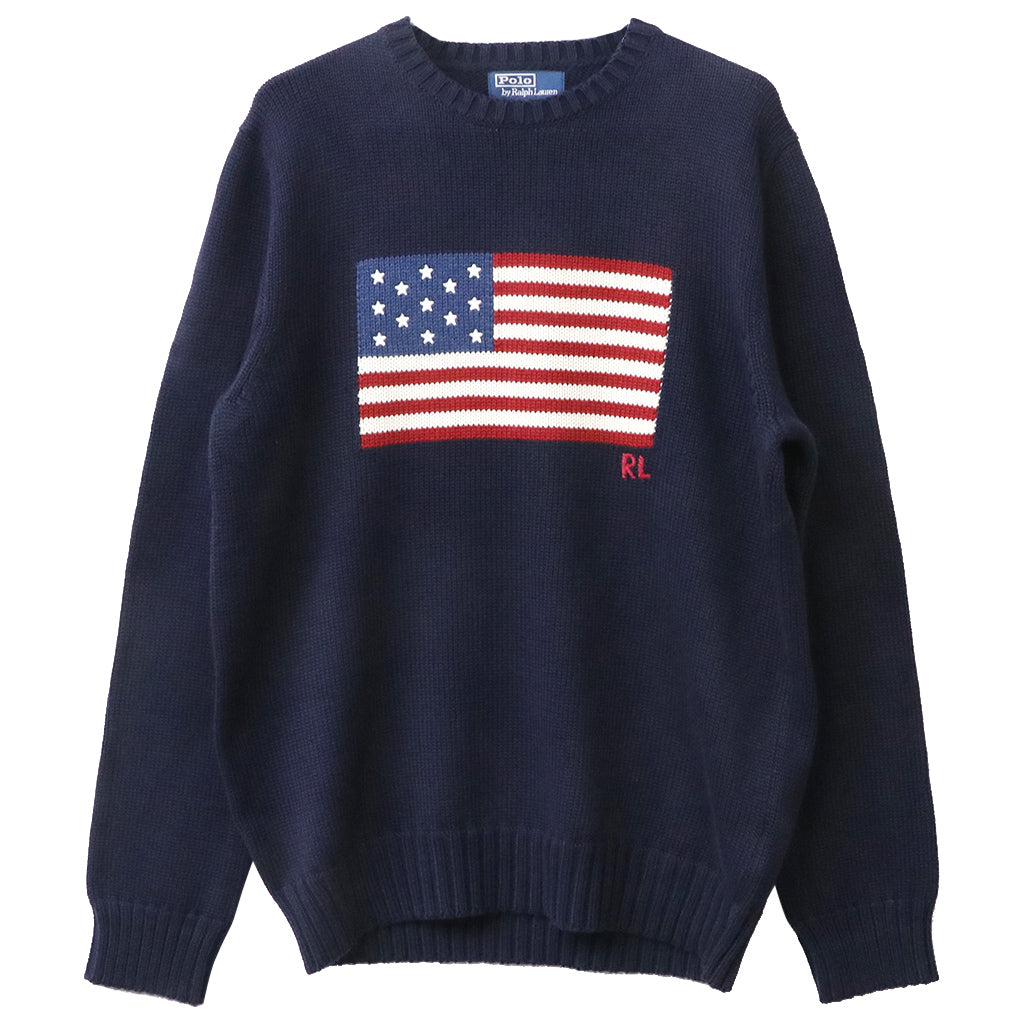 POLO RALPH LAUREN『アイコニック フラッグ セーター』(NAVY)