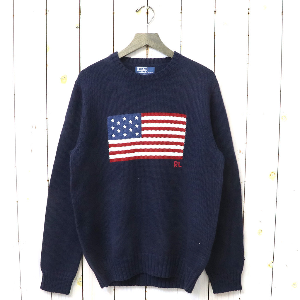 POLO RALPH LAUREN『アイコニック フラッグ セーター』(NAVY)