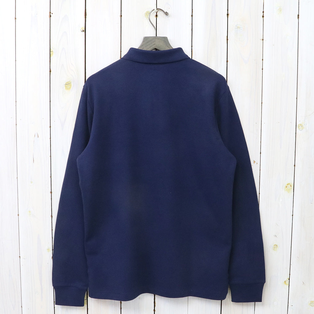 POLO RALPH LAUREN『カスタム スリムフィット メッシュ ロングスリーブ ポロシャツ』(BLUE)