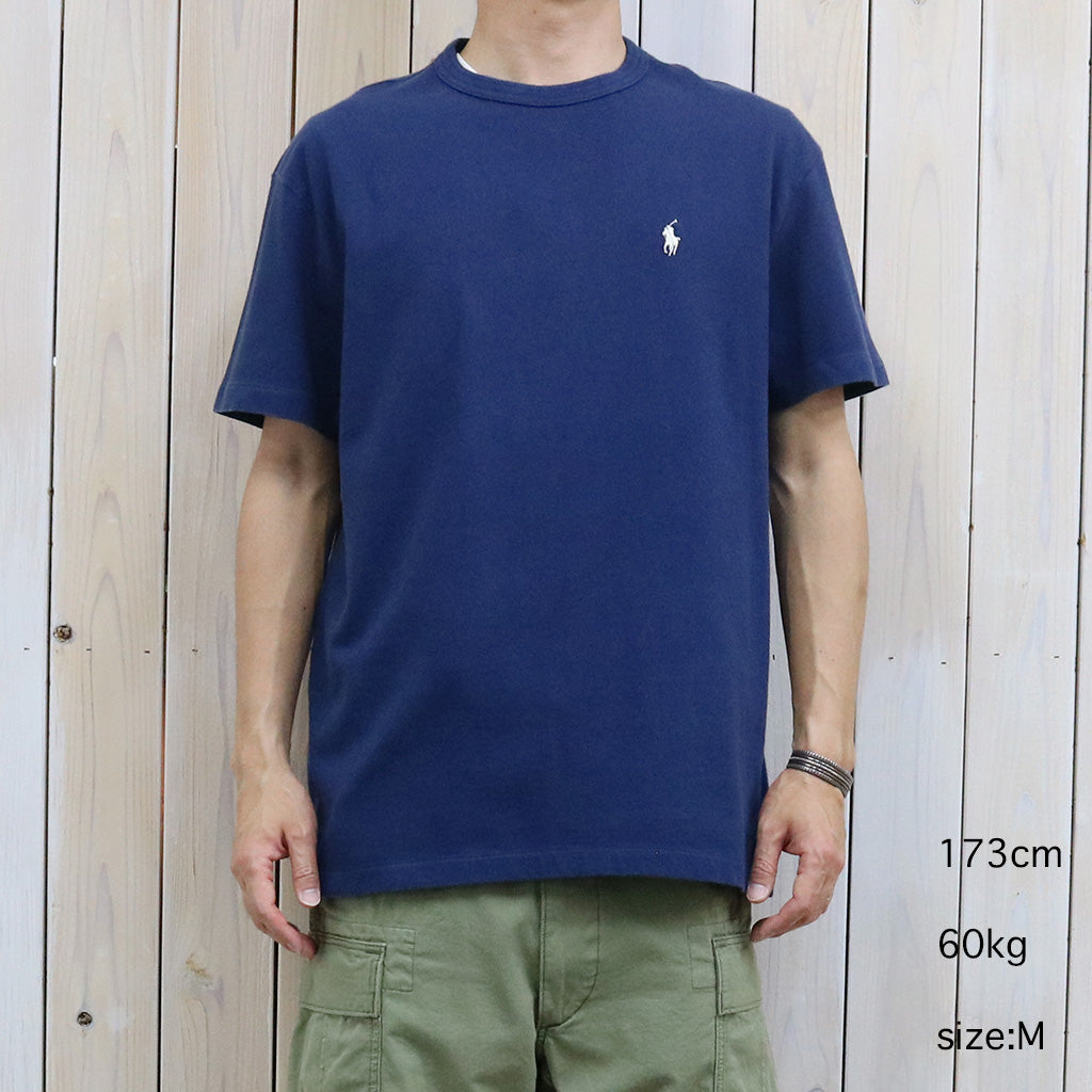 POLO RALPH LAUREN : クラシックフィットミディアムウェイト Tシャツ (NAVY)