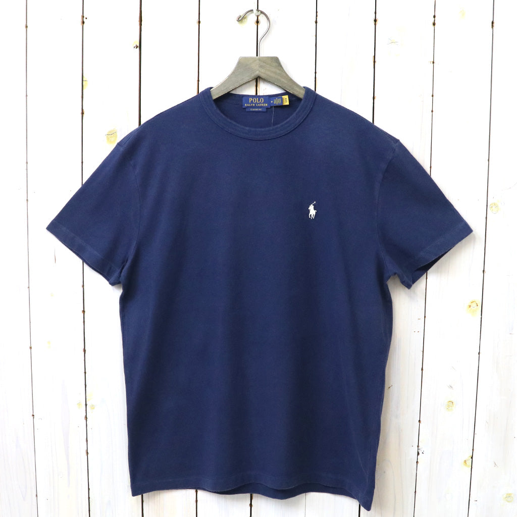 POLO RALPH LAUREN : クラシックフィットミディアムウェイト Tシャツ (NAVY)