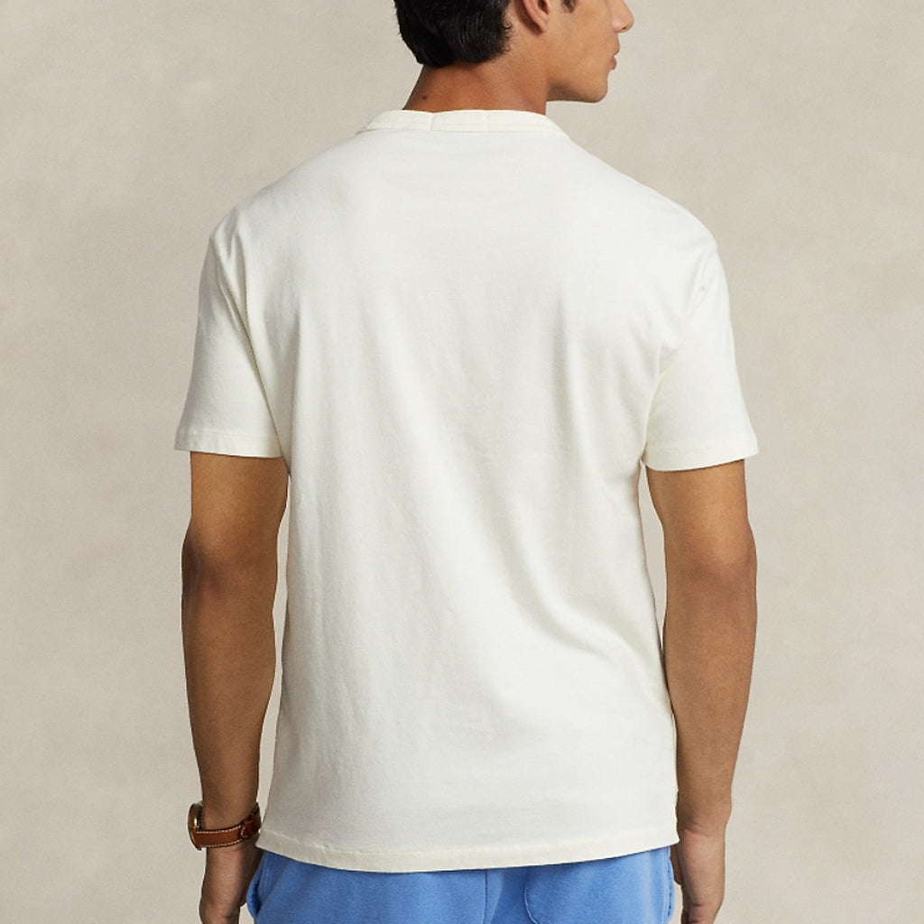 POLO RALPH LAUREN : クラシックフィットミディアムウェイト Tシャツ (NATURAL)