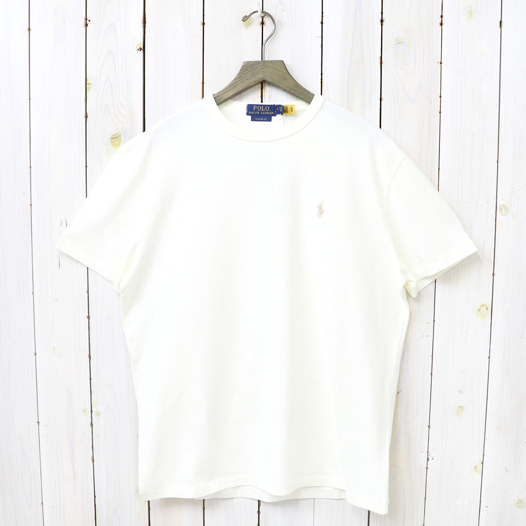 POLO RALPH LAUREN : クラシックフィットミディアムウェイト Tシャツ (NATURAL)