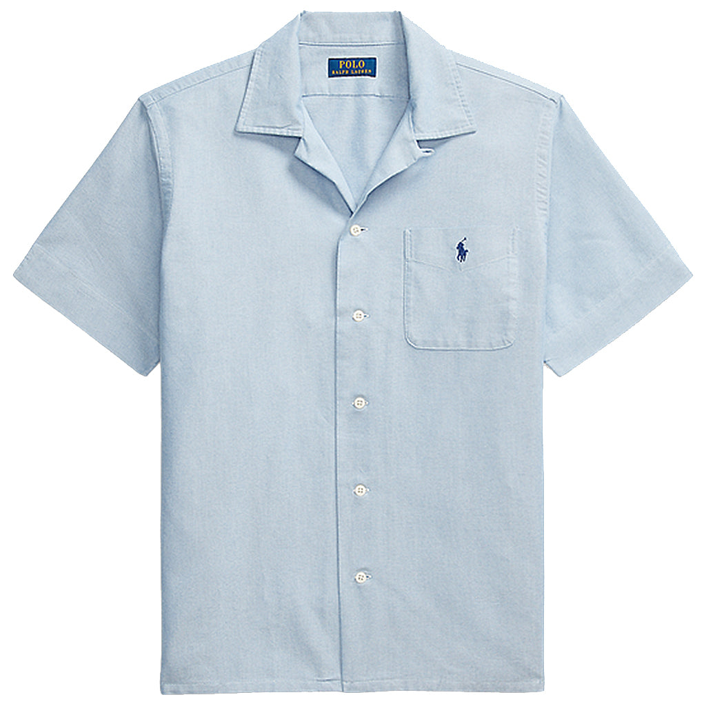 POLO RALPH LAUREN : クラシック フィット オックスフォード キャンプ シャツ (BLUE)