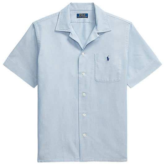 POLO RALPH LAUREN : クラシック フィット オックスフォード キャンプ シャツ (BLUE)