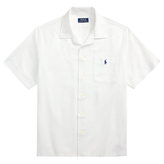 POLO RALPH LAUREN : クラシック フィット オックスフォード キャンプ シャツ (WHITE)