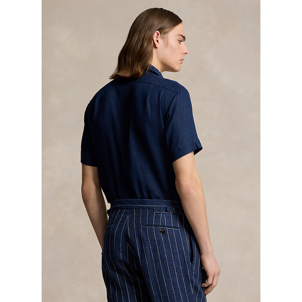 POLO RALPH LAUREN『クラシックフィット リネン キャンプシャツ』(NEWPORT NAVY)