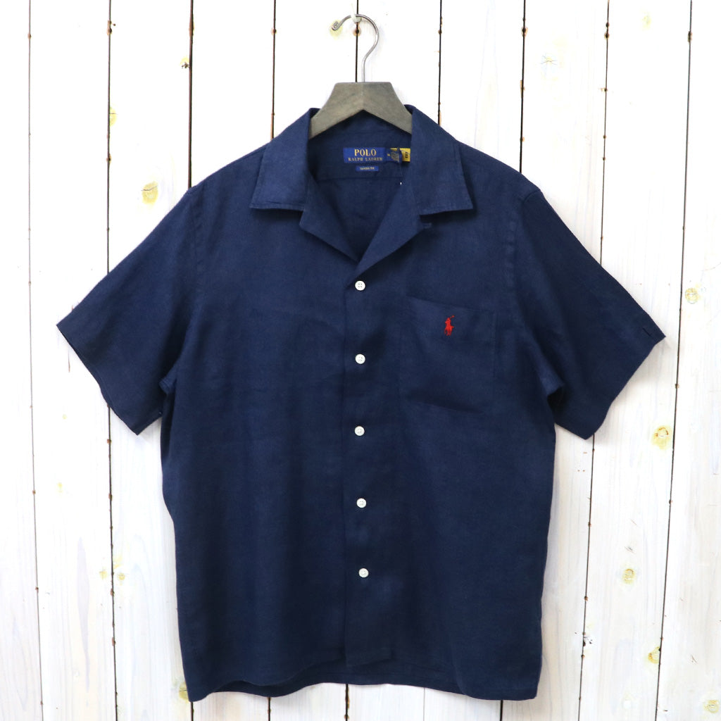 POLO RALPH LAUREN『クラシックフィット リネン キャンプシャツ』(NEWPORT NAVY)
