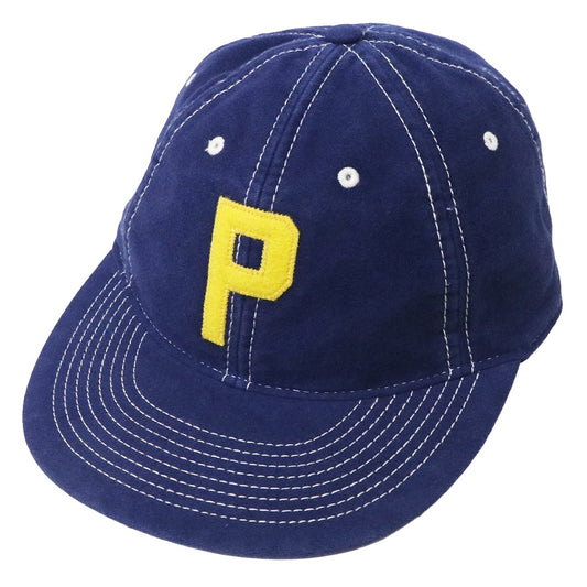 POLO RALPH LAUREN : CHAMOIS ”P” AUTHENTIC BASEBALL CAP (NEWPORT NAVY)