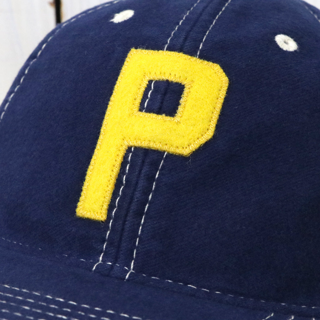 POLO RALPH LAUREN : CHAMOIS ”P” AUTHENTIC BASEBALL CAP (NEWPORT NAVY)