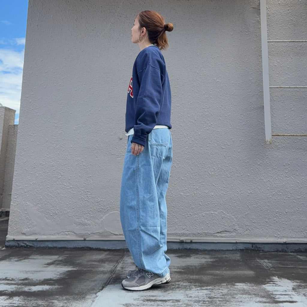 POLO RALPH LAUREN : VINTAGE FIT USA CREW NECK SWEAT (DARK COBALT)