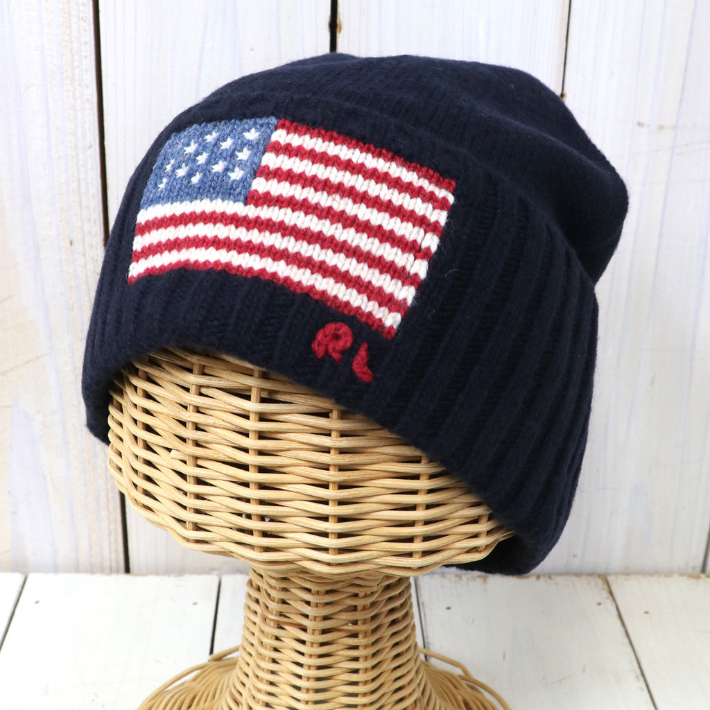POLO RALPH LAUREN : FLAG INTARSIA WOOLBLEND BEANIE
