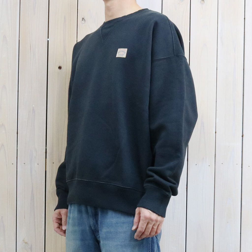 POLO RALPH LAUREN : ガーメントダイ ヘビーウェイト ループバック クルーネック スウェット (POLO BLACK)