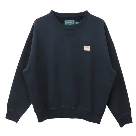 POLO RALPH LAUREN : ガーメントダイ ヘビーウェイト ループバック クルーネック スウェット (POLO BLACK)