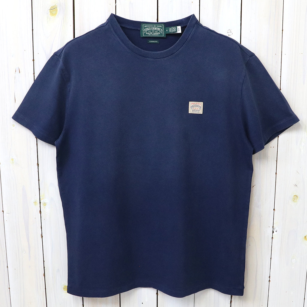 POLO RALPH LAUREN : クラシックフィット ガーメントダイ Tシャツ (NEWPORT NAVY)