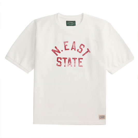 POLO RALPH LAUREN : リラックスフィット フットボール Tシャツ (CERAMIC WHITE)