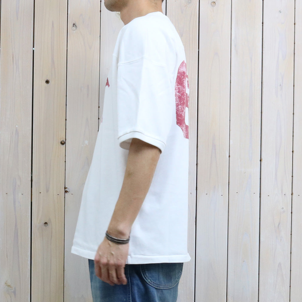 POLO RALPH LAUREN : リラックスフィット フットボール Tシャツ (CERAMIC WHITE)