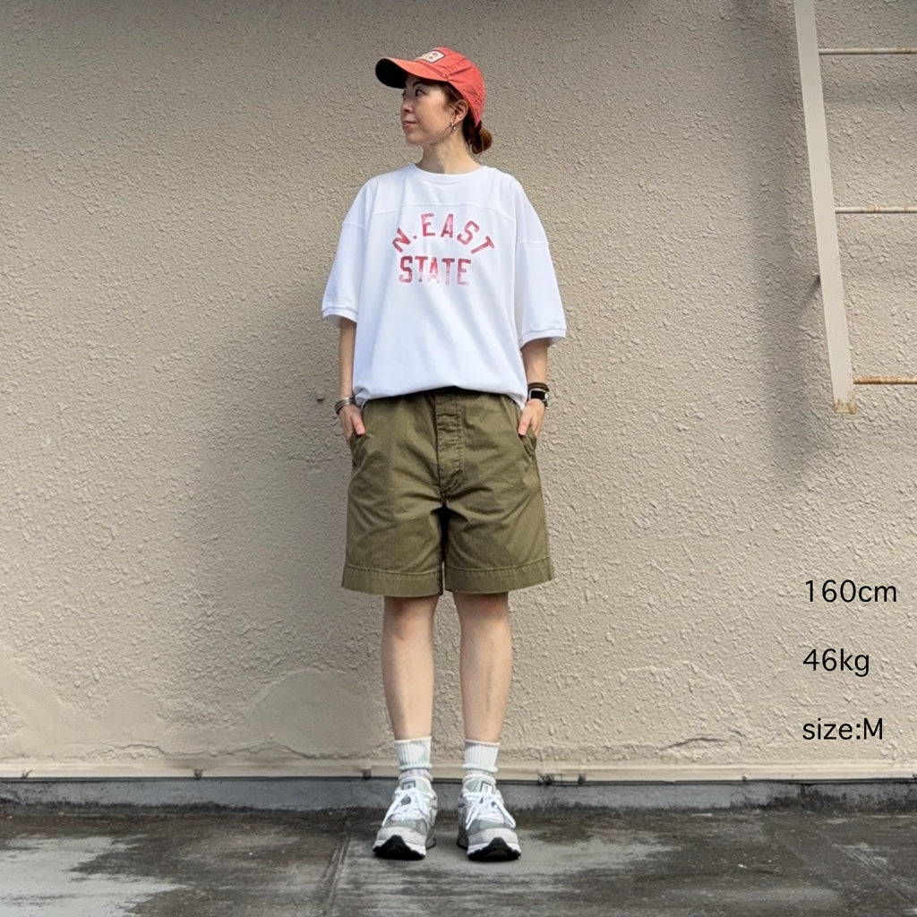 POLO RALPH LAUREN : リラックスフィット フットボール Tシャツ (CERAMIC WHITE)