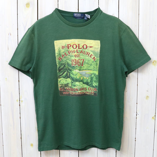 POLO RALPH LAUREN : カスタムスリムフィット シーズナル グラフィック Tシャツ (GRASS GREEN)