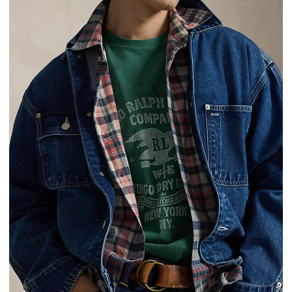 POLO RALPH LAUREN : クラシックフィット シーズナル グラフィック Tシャツ (ANTIQUE GREEN)