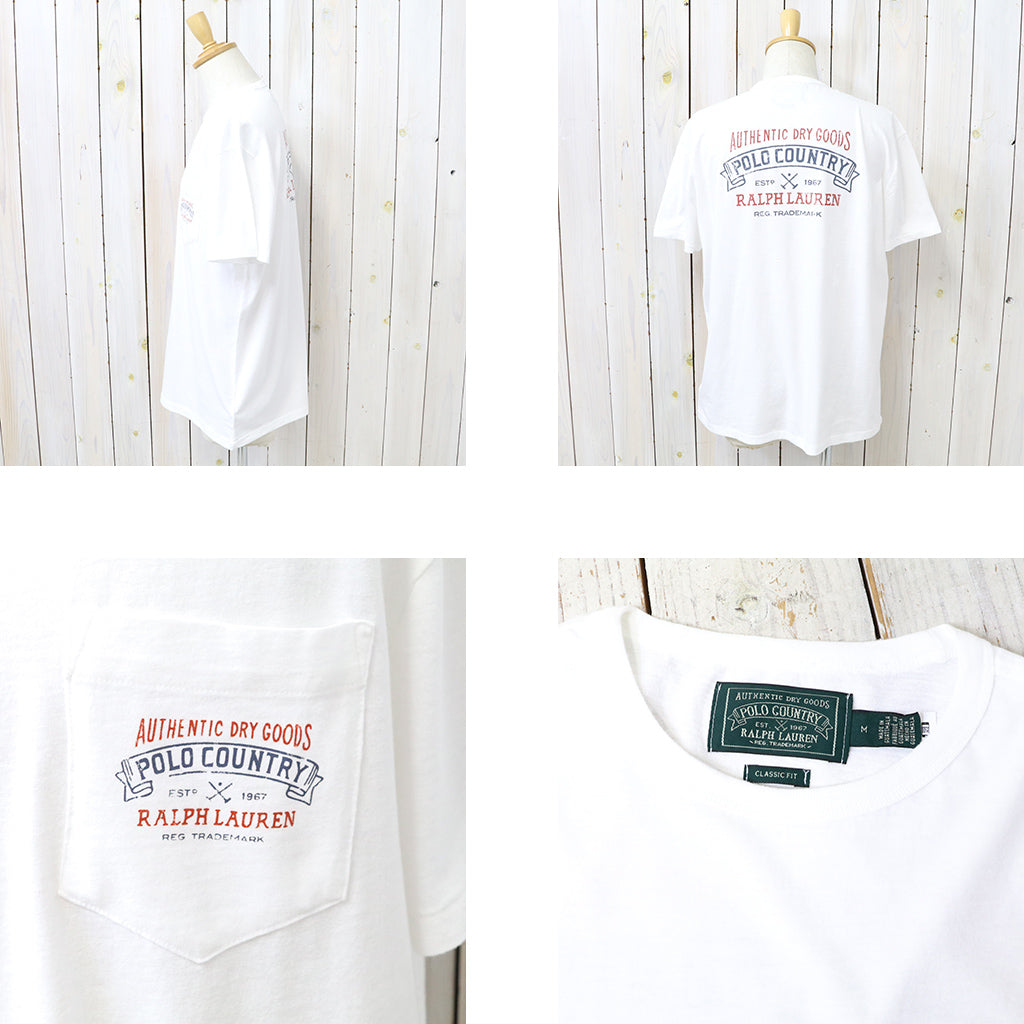 【SALE30%OFF】POLO RALPH LAUREN : クラシックフィット シーズナル グラフィック Tシャツ (WHITE)