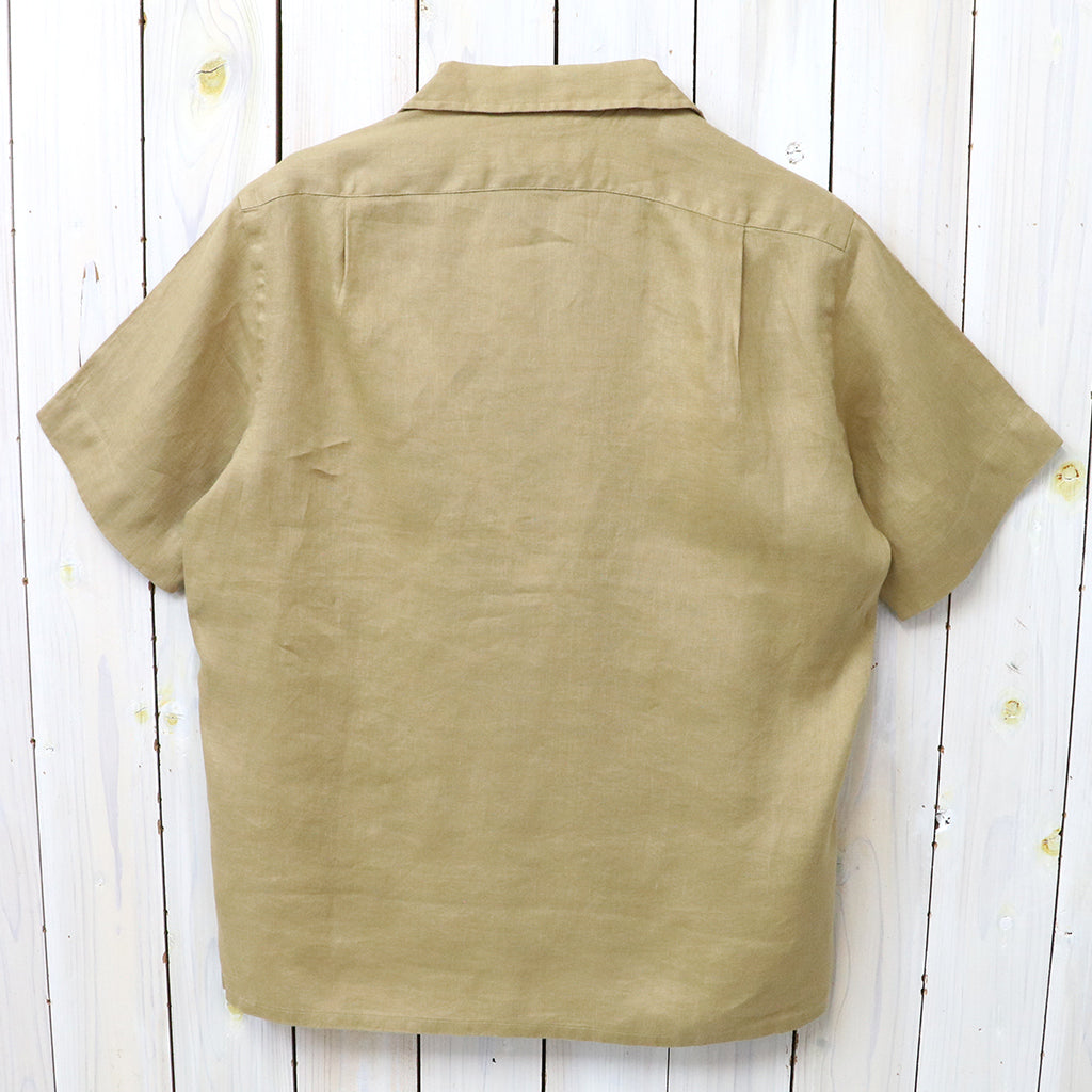 POLO RALPH LAUREN : クラシックフィット リネン キャンプシャツ (CAFE TAN)