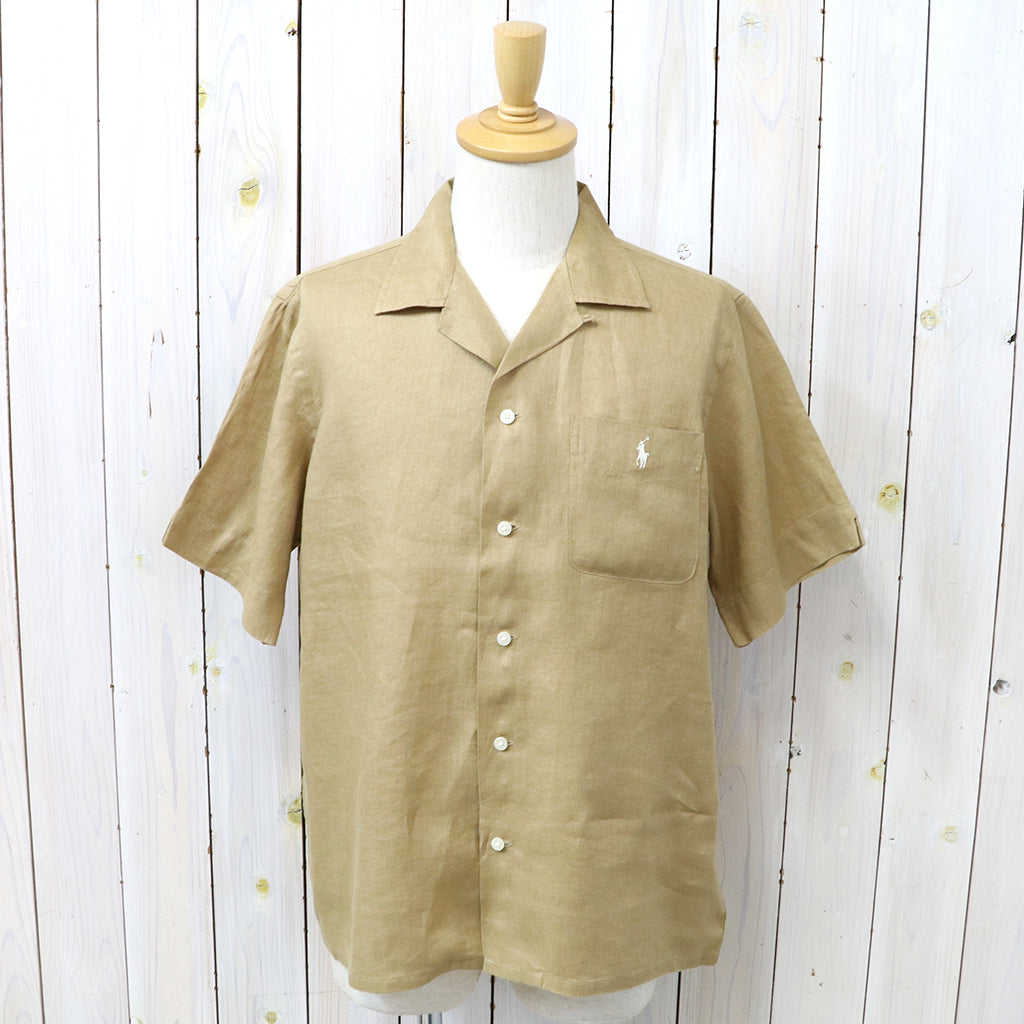 POLO RALPH LAUREN : クラシックフィット リネン キャンプシャツ (CAFE TAN)