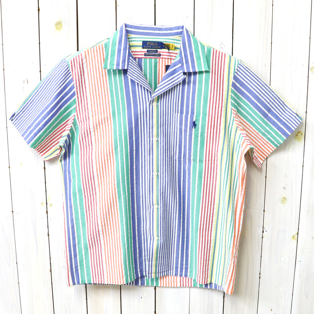 POLO RALPH LAUREN : クラシックフィット ストライプ シアサッカー シャツ (MULTI)