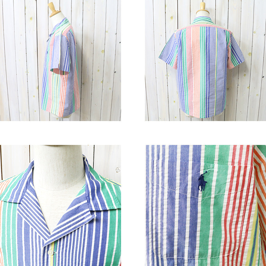 POLO RALPH LAUREN : クラシックフィット ストライプ シアサッカー シャツ (MULTI)