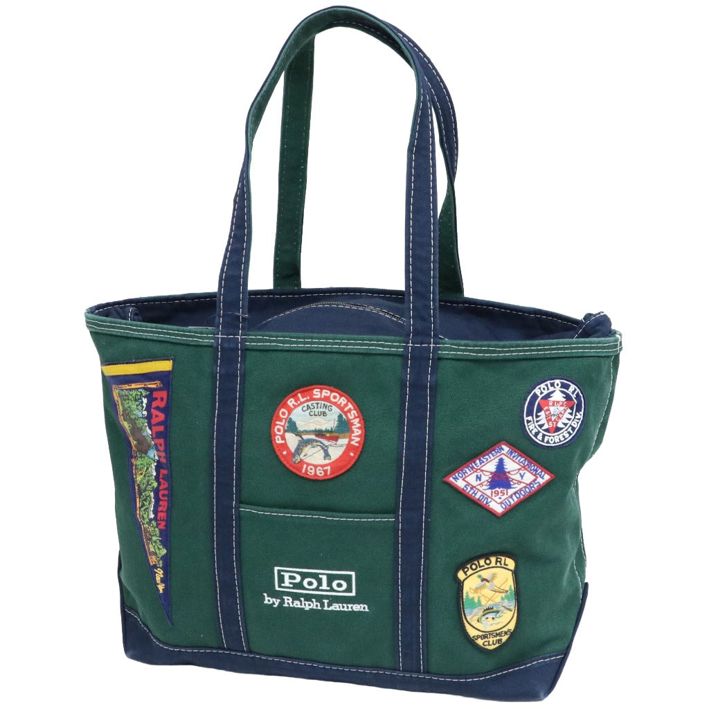 POLO RALPH LAUREN : PATCH ICON CANVAS TOTE