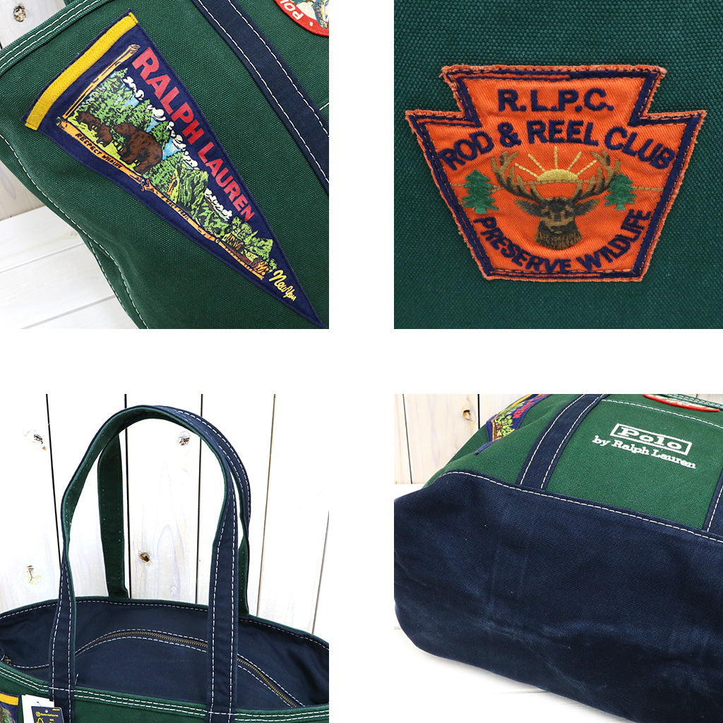 POLO RALPH LAUREN : PATCH ICON CANVAS TOTE