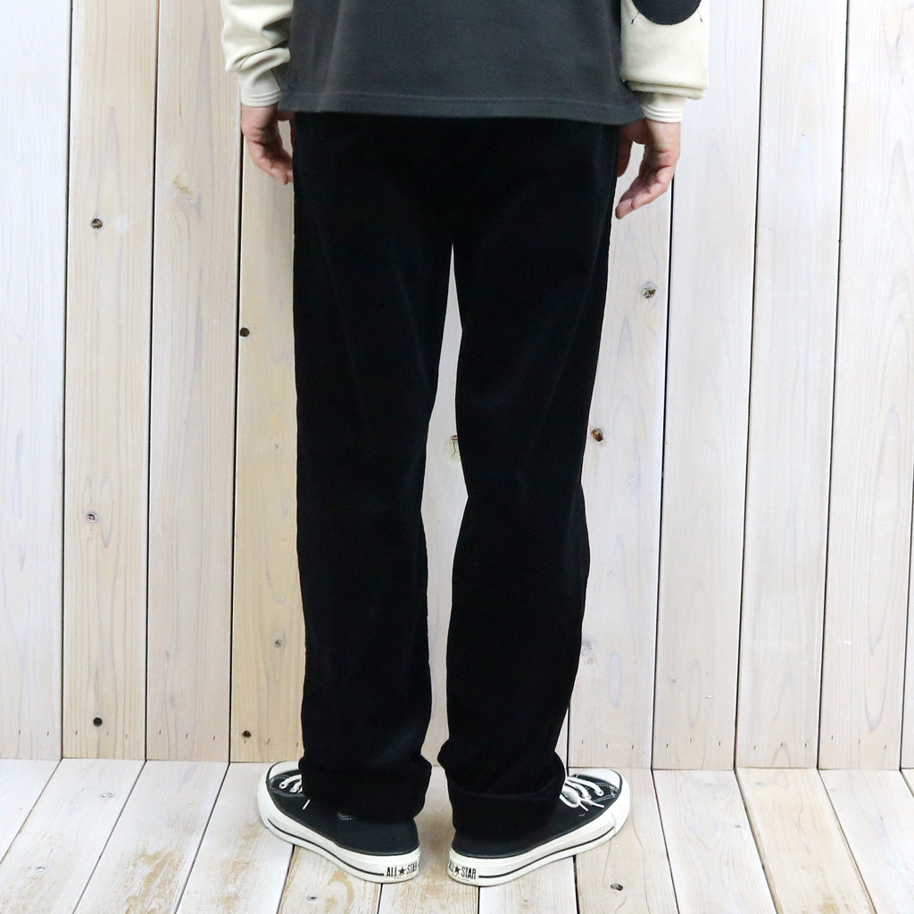 POLO RALPH LAUREN : RELAXED FIT CORDUROY WHITMAN CHINO PLEATED PANTS (POLO BLACK)
